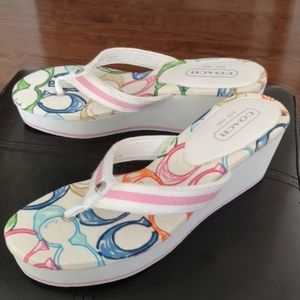 Coach wedge flip-flop
